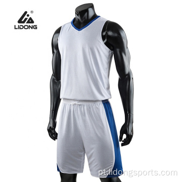 A camisa de basquete masculina sublimada personalizada define uniformes